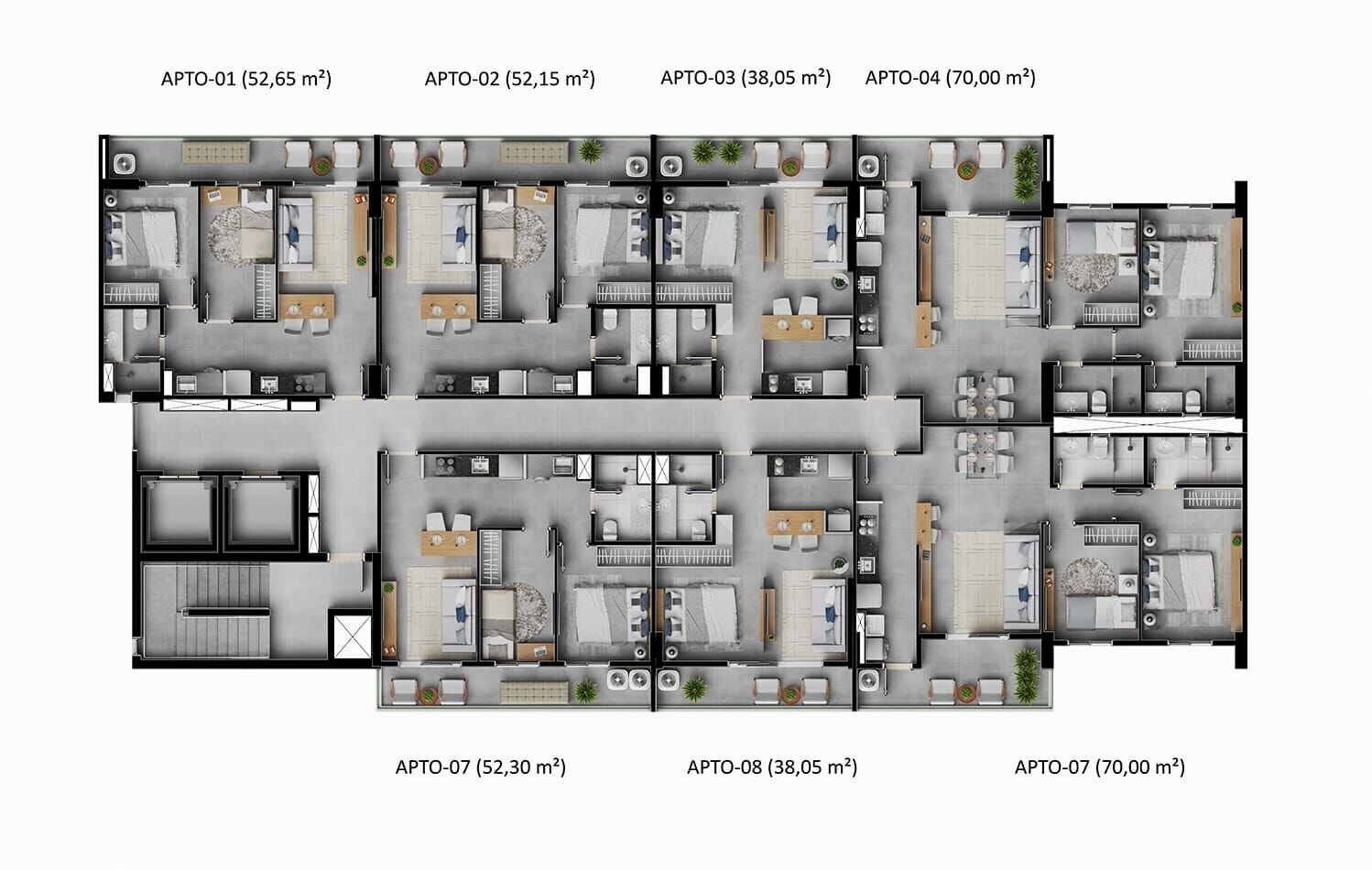 Apartamento, 2 quartos, 52 m² - Foto 26