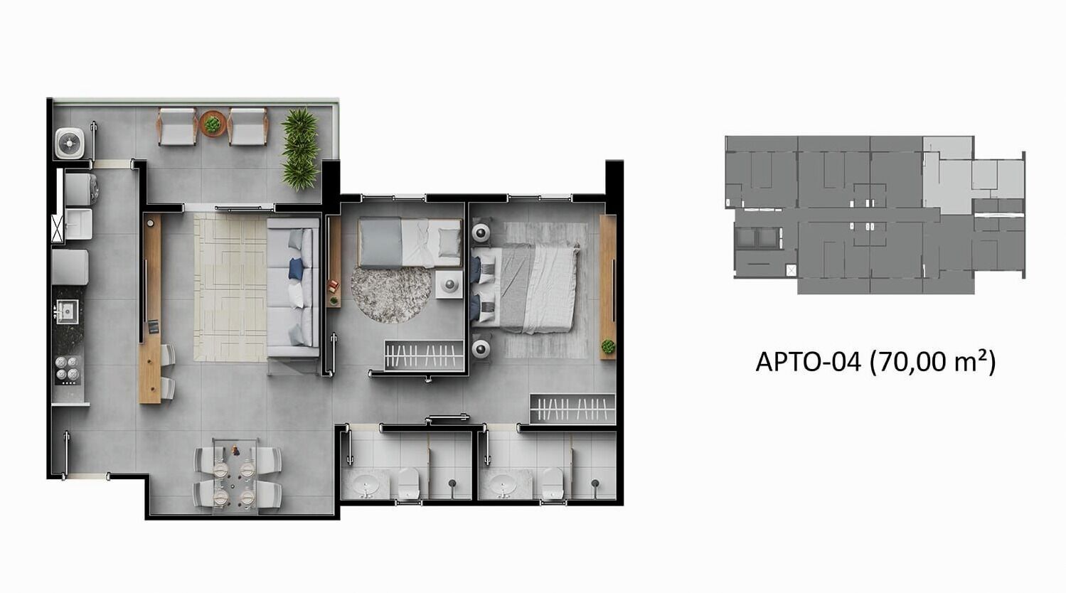 Apartamento, 2 quartos, 52 m² - Foto 15