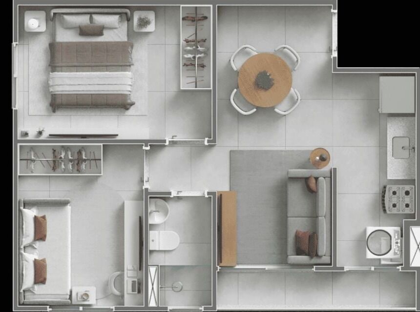Apartamento, 2 quartos, 43 m² - Foto 21
