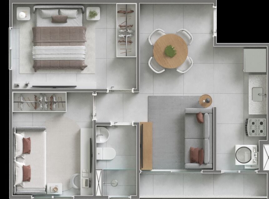 Apartamento, 2 quartos, 43 m² - Foto 12