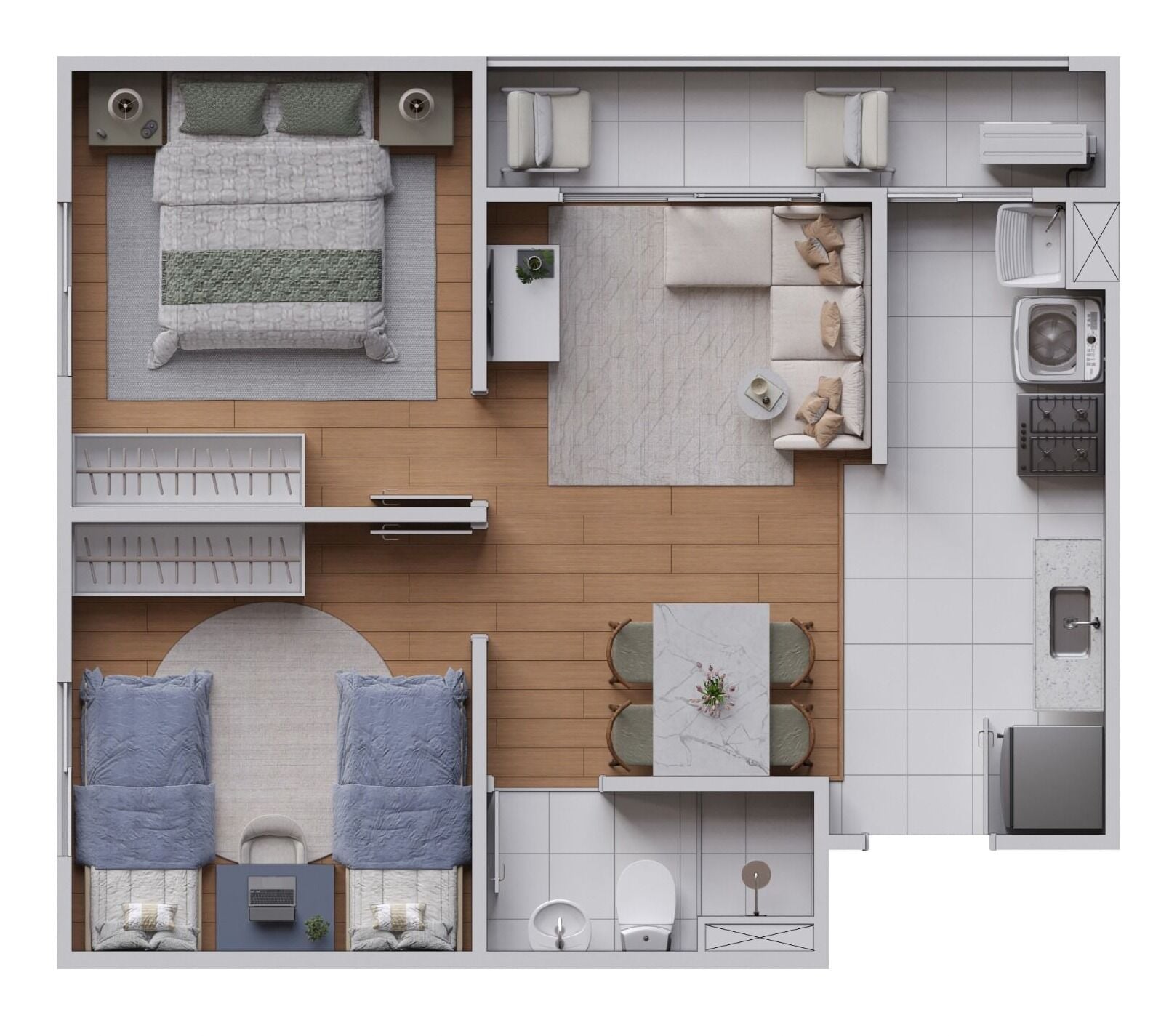 Apartamento, 2 quartos, 43 m² - Foto 14