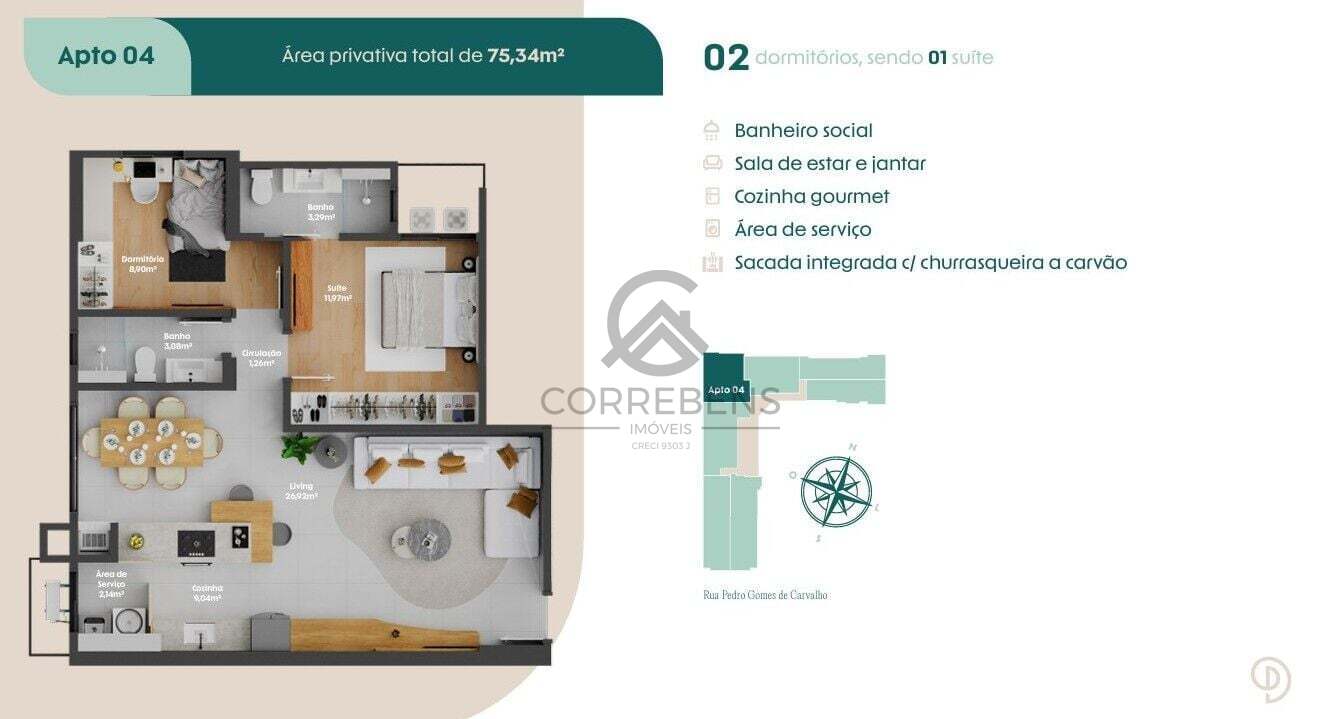 Apartamento, 2 quartos, 71 m² - Foto 23