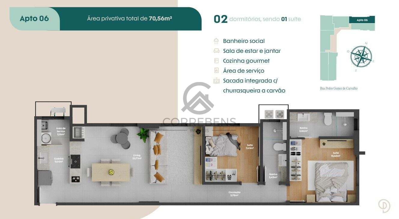 Apartamento, 2 quartos, 71 m² - Foto 25