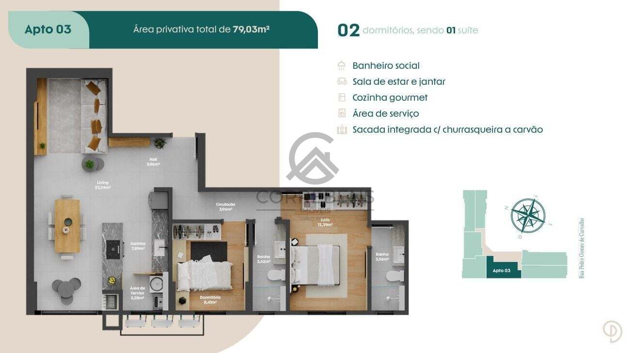 Apartamento, 2 quartos, 71 m² - Foto 22