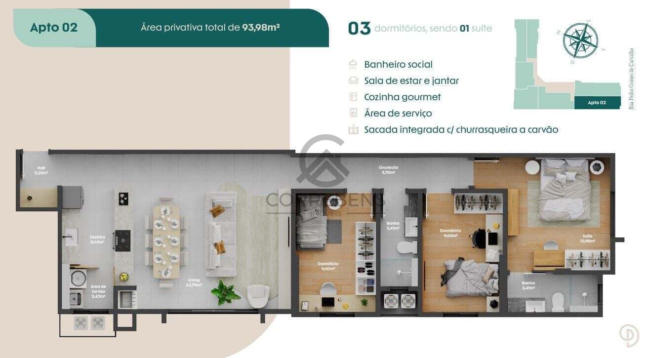 Apartamento, 2 quartos, 71 m² - Foto 21