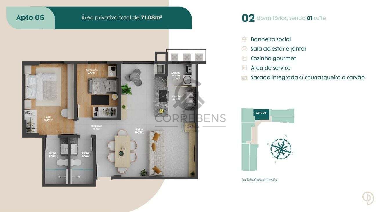 Apartamento, 2 quartos, 71 m² - Foto 24