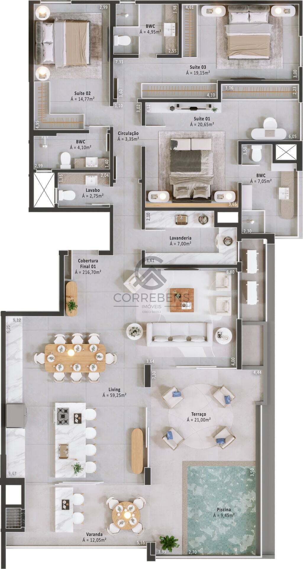 Apartamento, 2 quartos, 74 m² - Foto 21