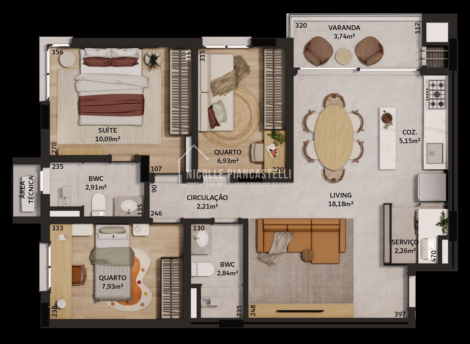 Apartamento, 3 quartos, 75 m² - Foto 7