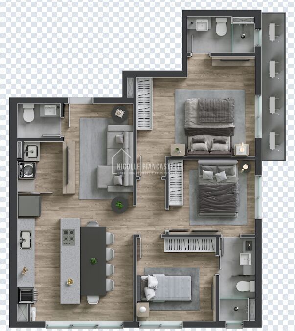 Apartamento, 3 quartos, 84 m² - Foto 4