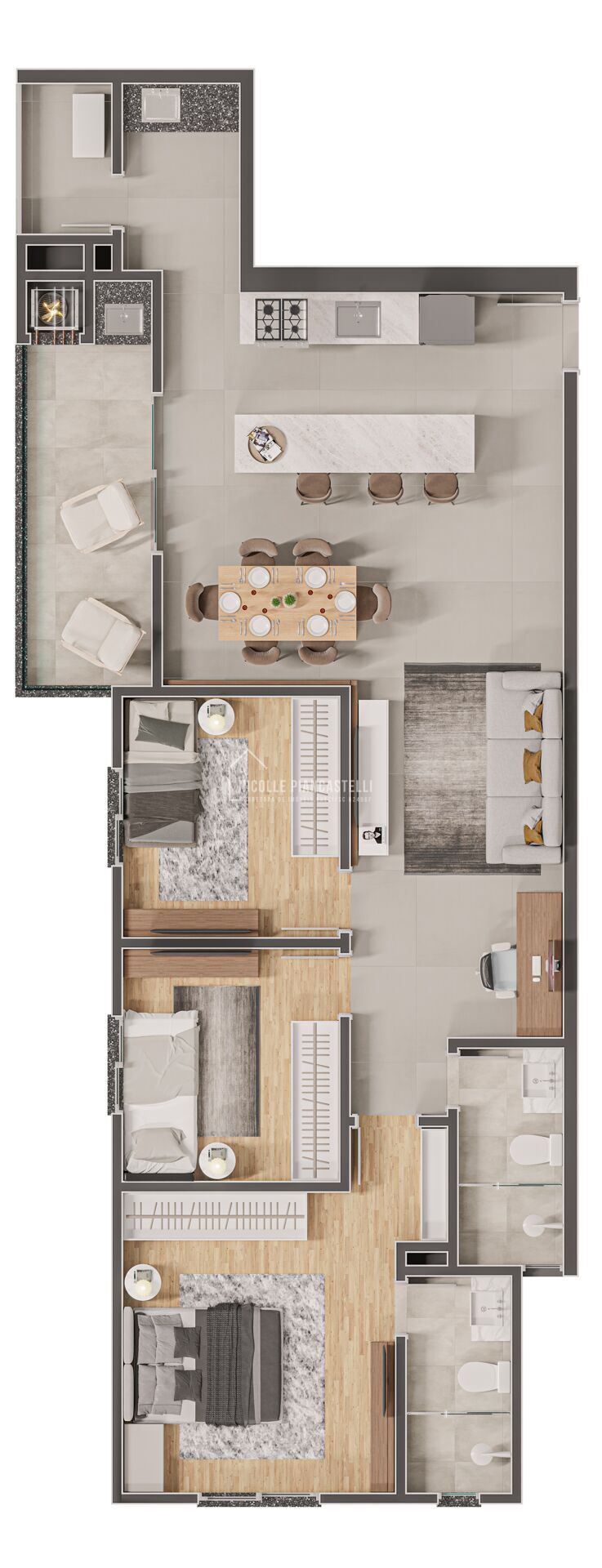 Apartamento, 3 quartos, 100 m² - Foto 7