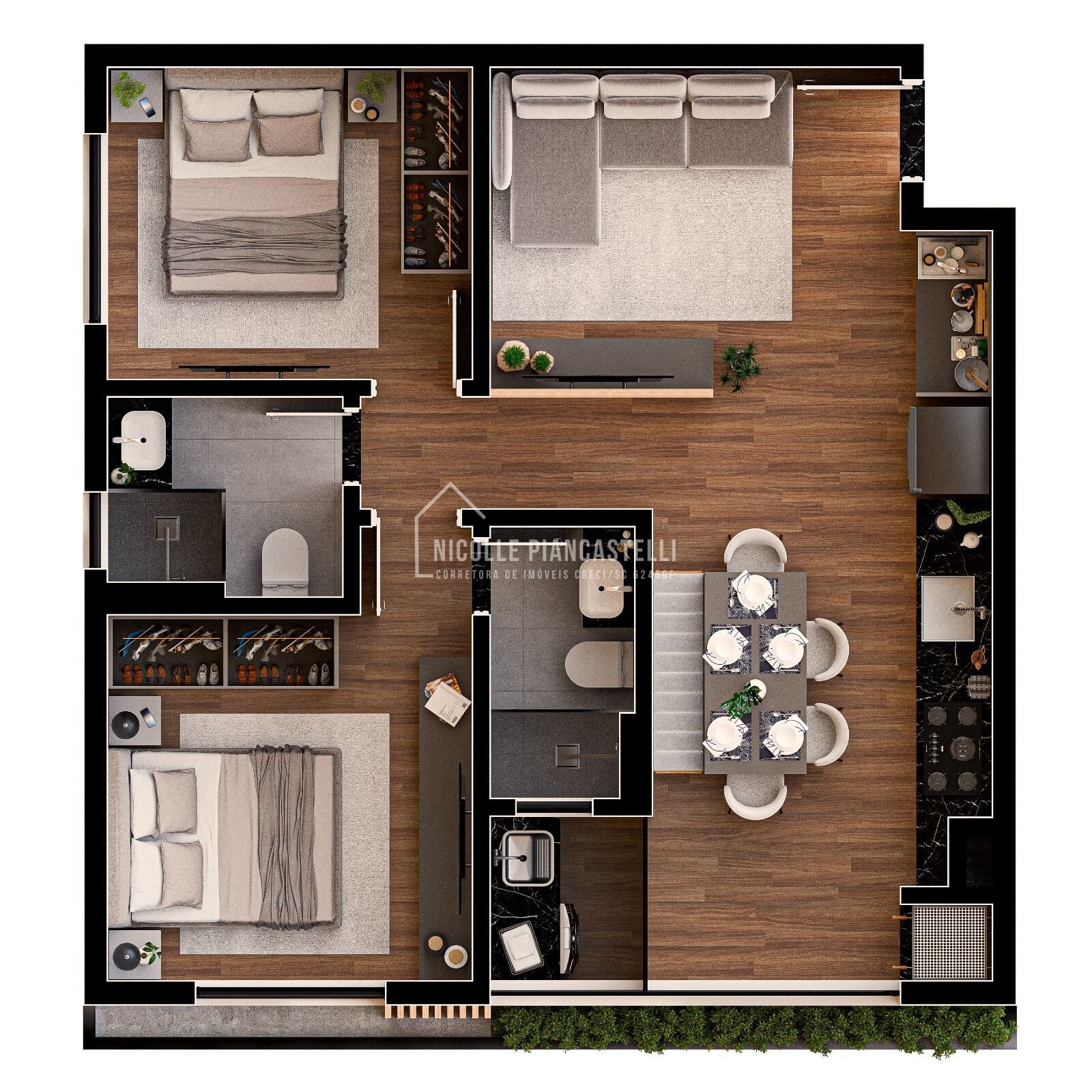Apartamento, 2 quartos, 54 m² - Foto 5