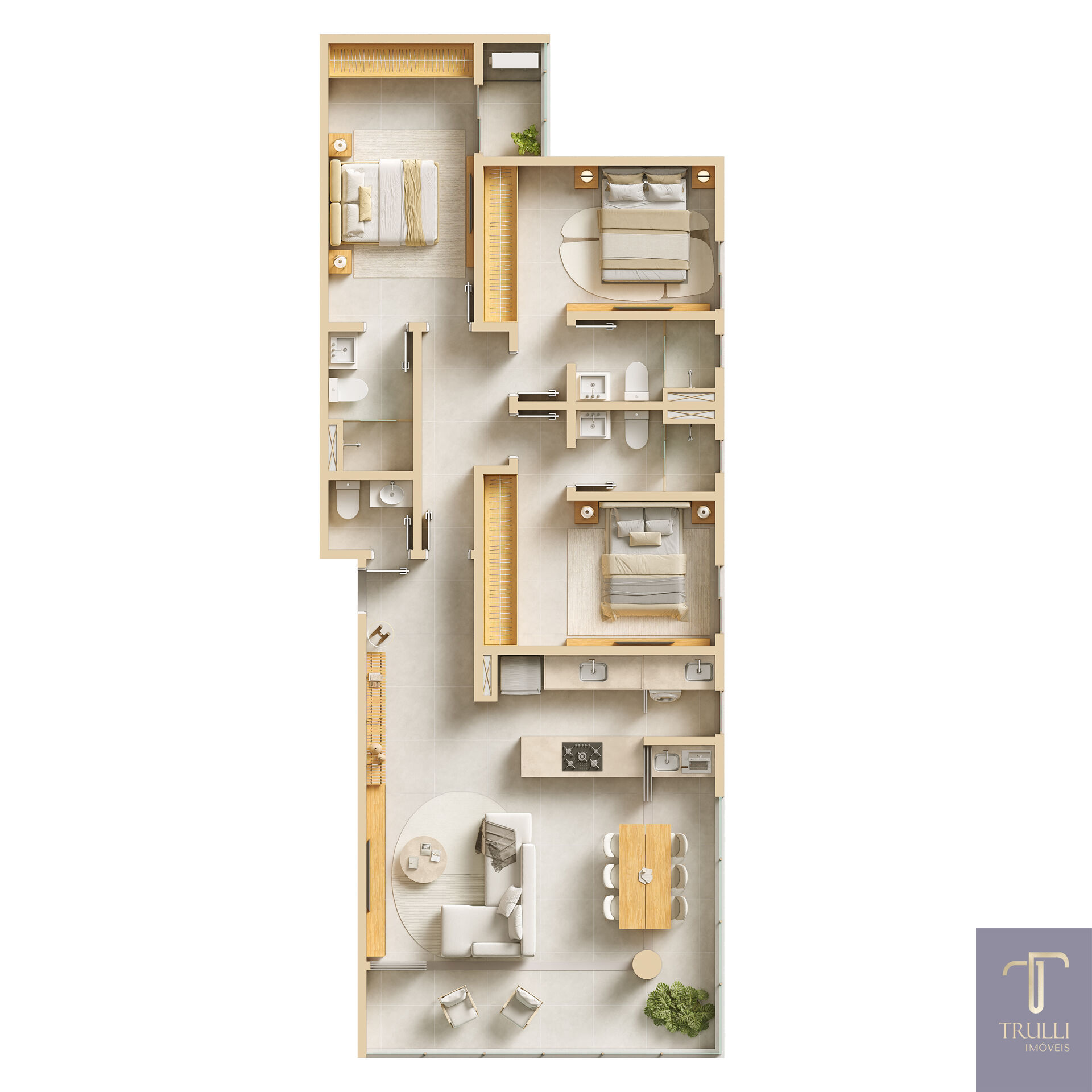 Apartamento, 3 quartos, 108 m² - Foto 3