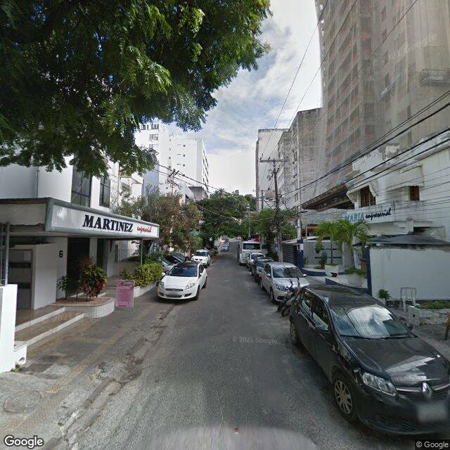 Imagem estática do "Street View" da localização