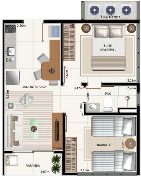 Apartamento, 2 quartos, 38 m² - Foto 29