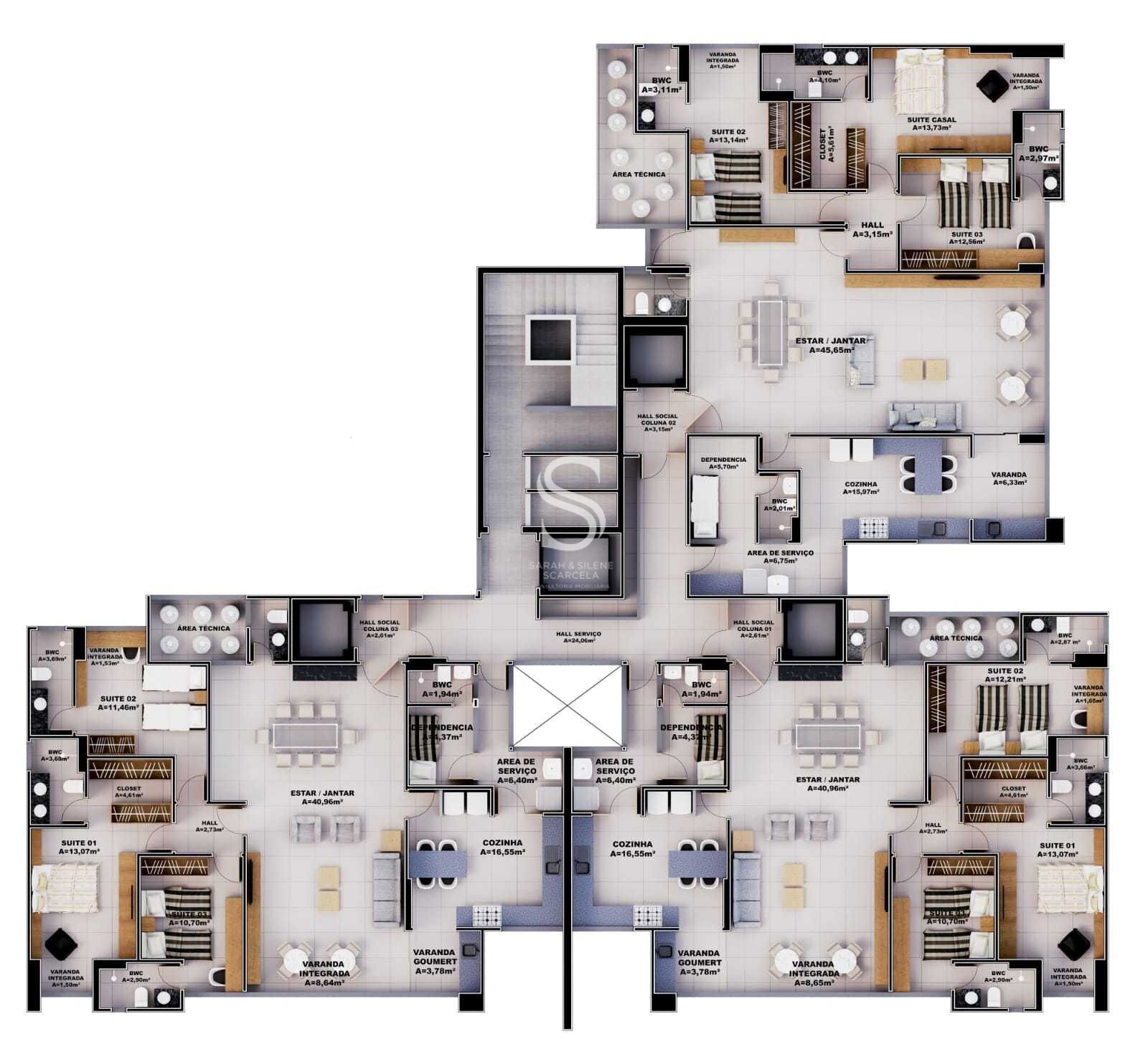 Apartamento, 4 quartos, 165 m² - Foto 9