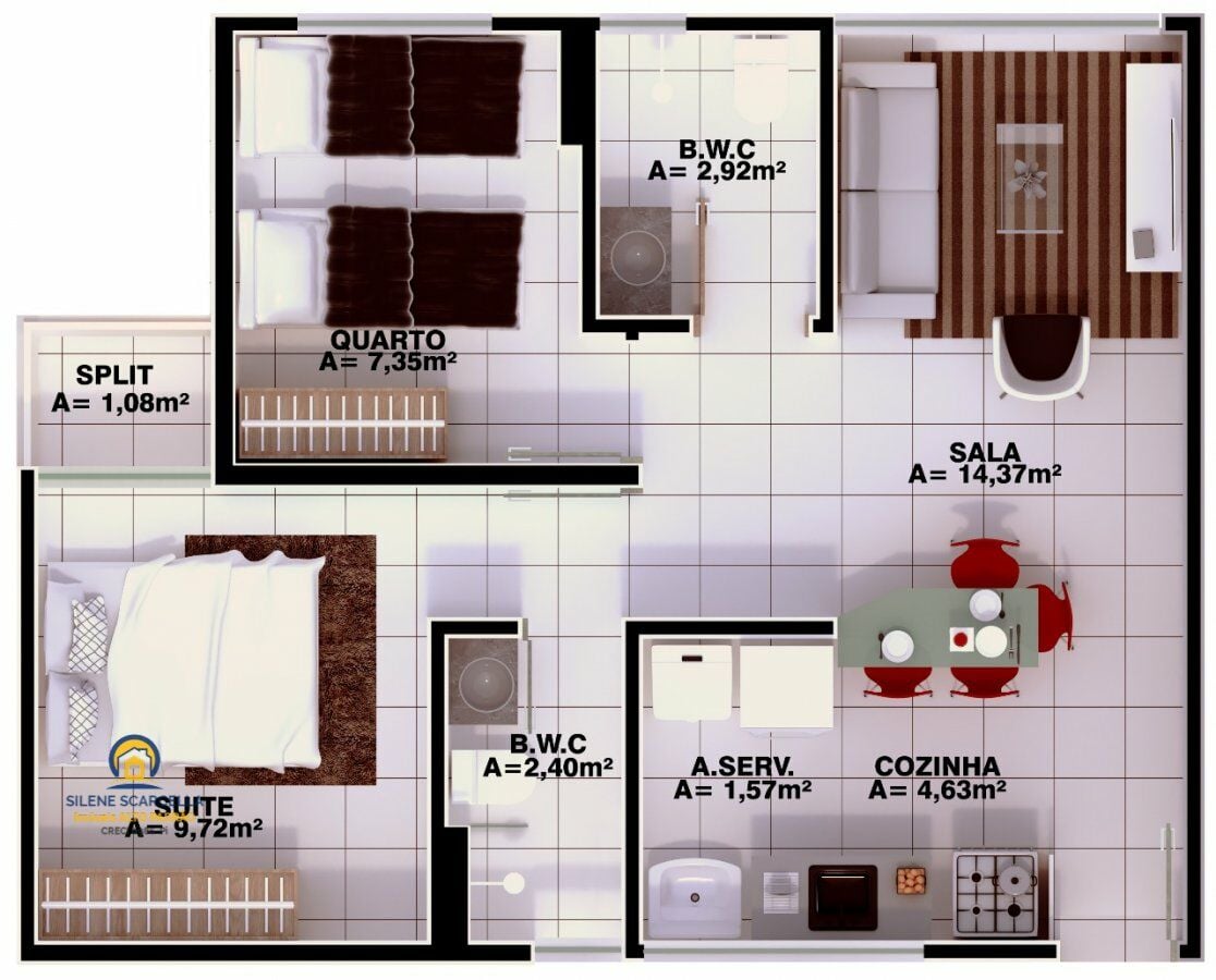 Apartamento, 3 quartos, 60 m² - Foto 5