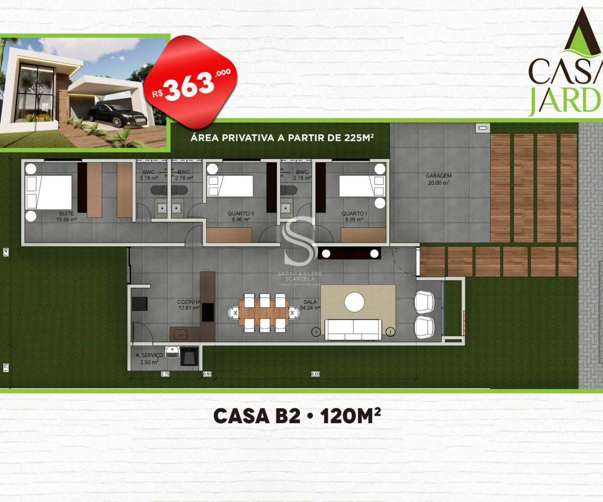 Casa de Condomínio, 3 quartos - Foto 12