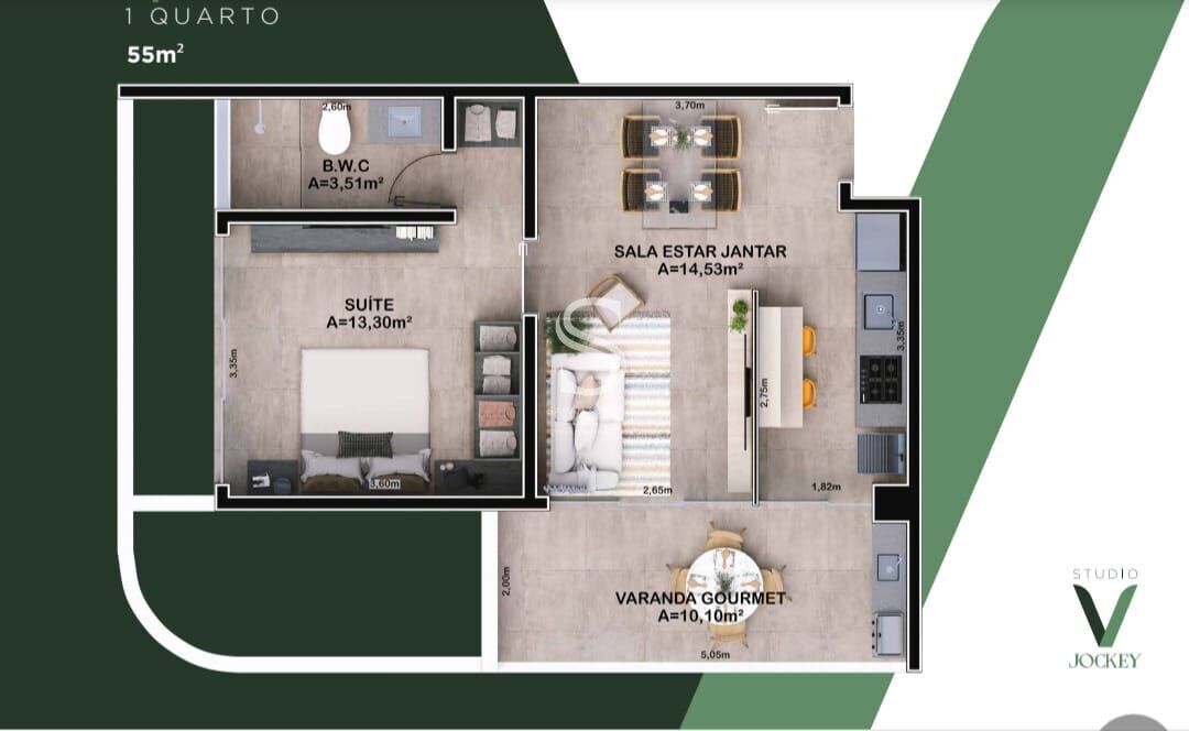 Apartamento, 1 quarto, 34 m² - Foto 9
