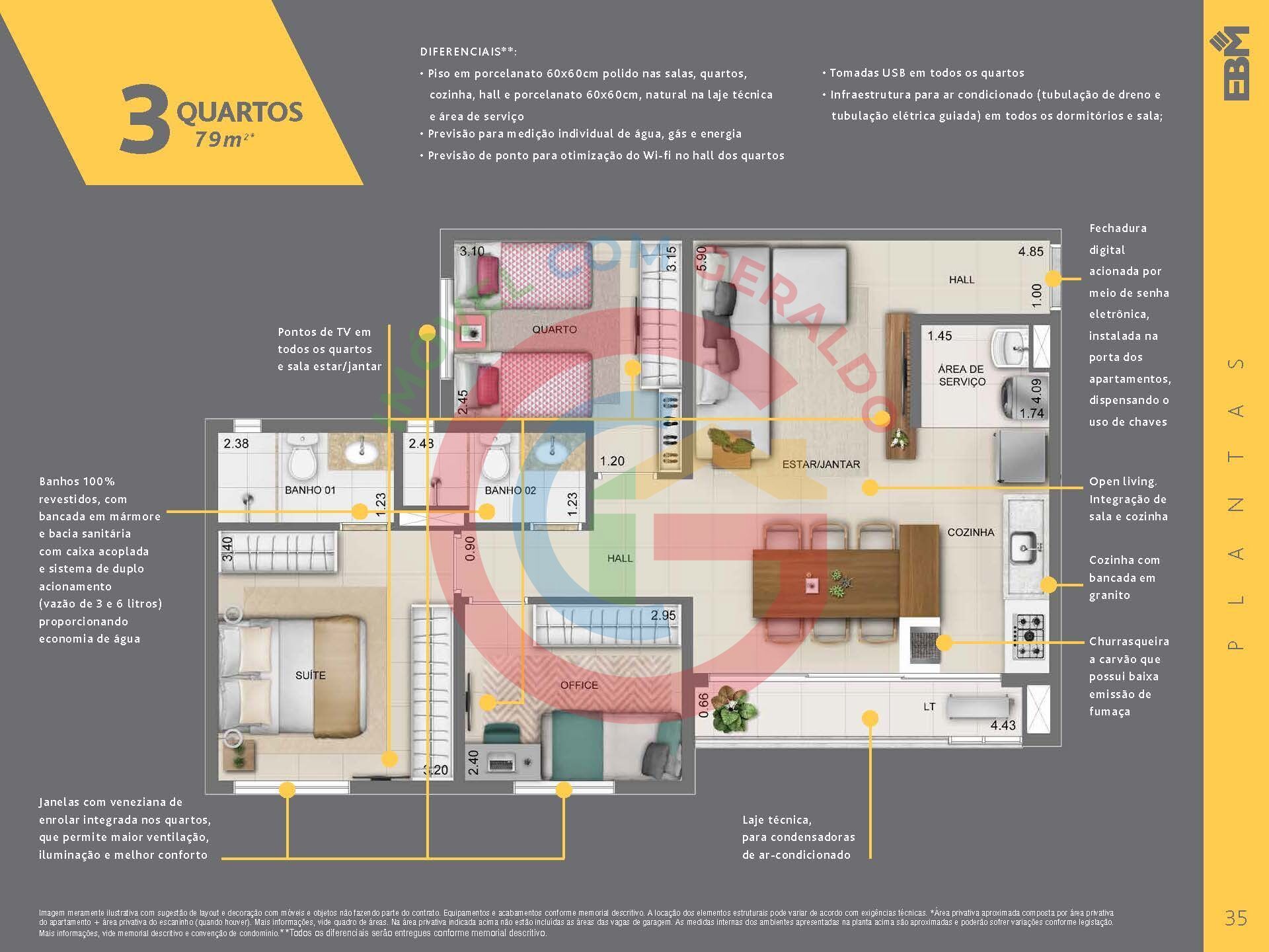 Apartamento, 2 quartos, 59 m² - Foto 23