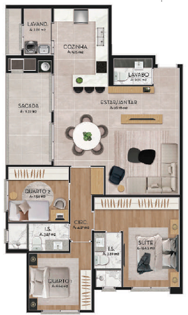 Apartamento, 3 quartos, 180 m² - Foto 49