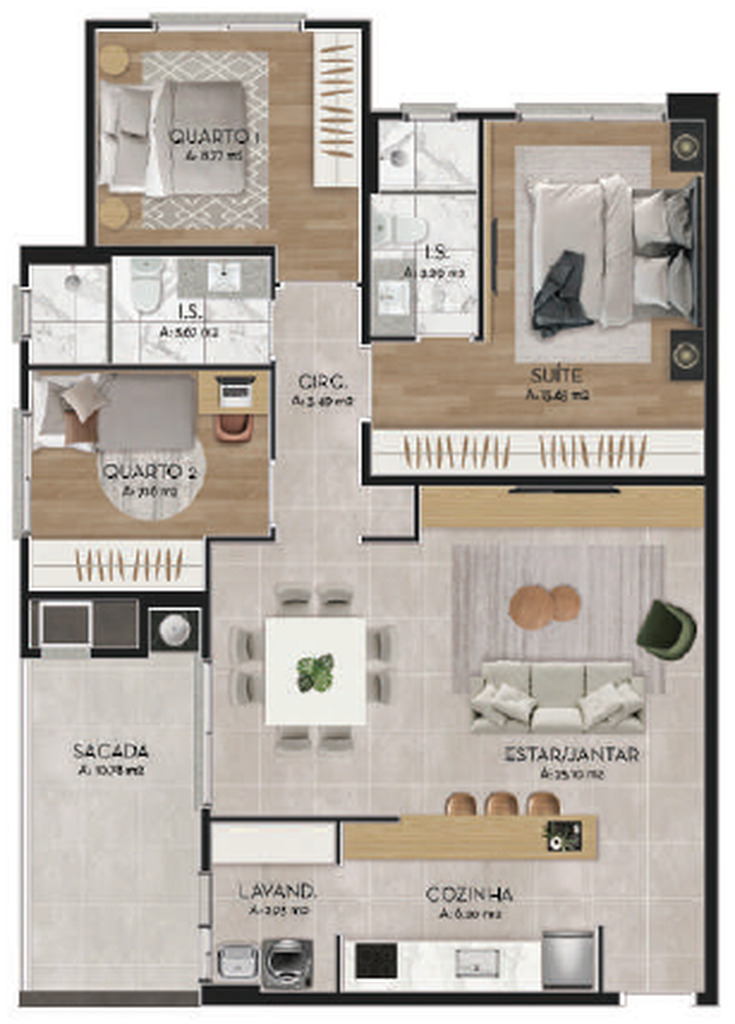 Apartamento, 3 quartos, 180 m² - Foto 46