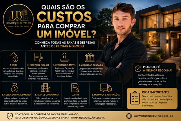 Quais são os custos para comprar um imóvel? Veja todas as taxas