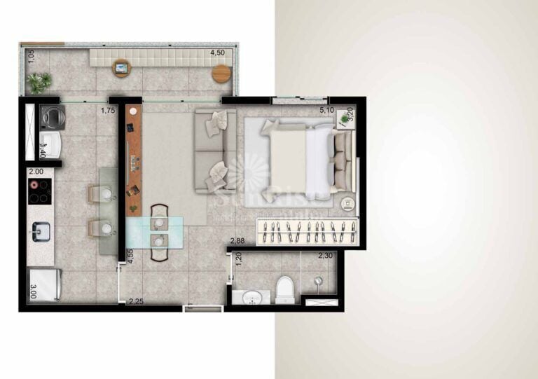 Apartamento, 1 quarto, 40 m² - Foto 35