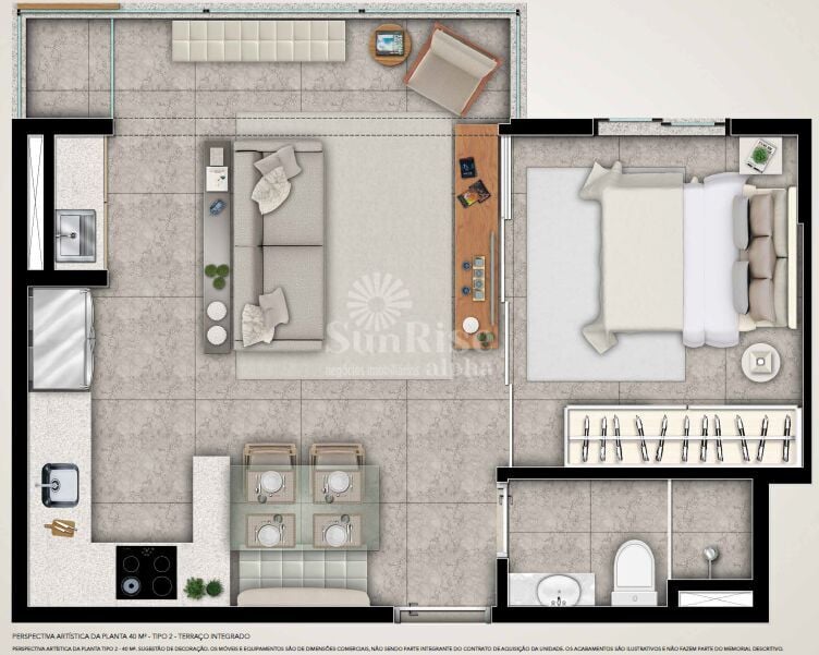 Apartamento, 1 quarto, 40 m² - Foto 42