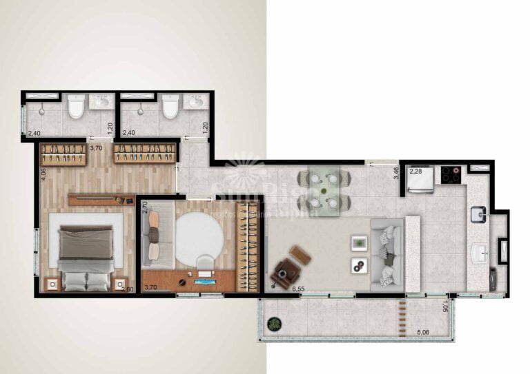 Apartamento, 1 quarto, 40 m² - Foto 41