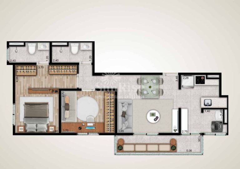 Apartamento, 1 quarto, 40 m² - Foto 40