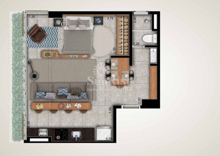 Apartamento, 1 quarto, 40 m² - Foto 39