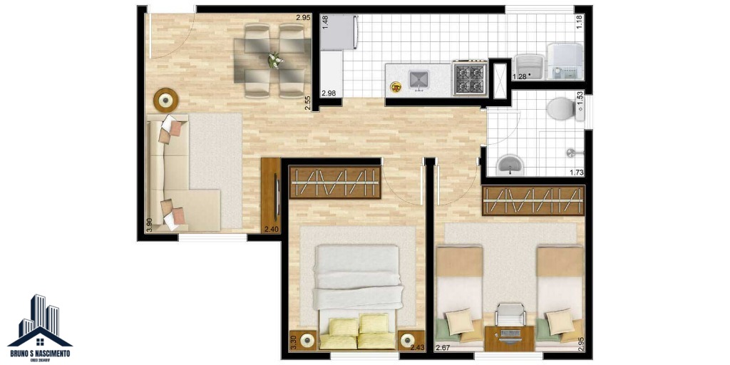Apartamento à venda com 2 quartos, 1 banheiro, 1 vaga e 50m² no Jardim Petrópolis, Cotia (SP) — foto 15 de 15
