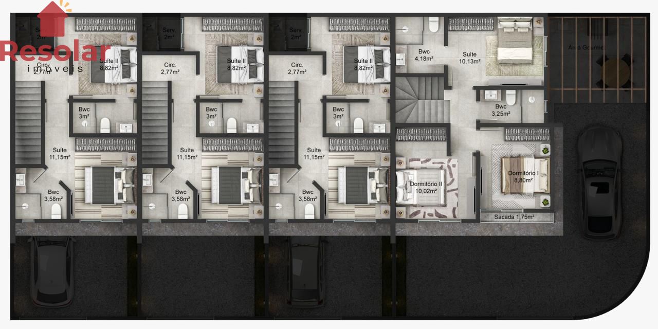 Sobrado, 2 quartos, 70 m² - Foto 8