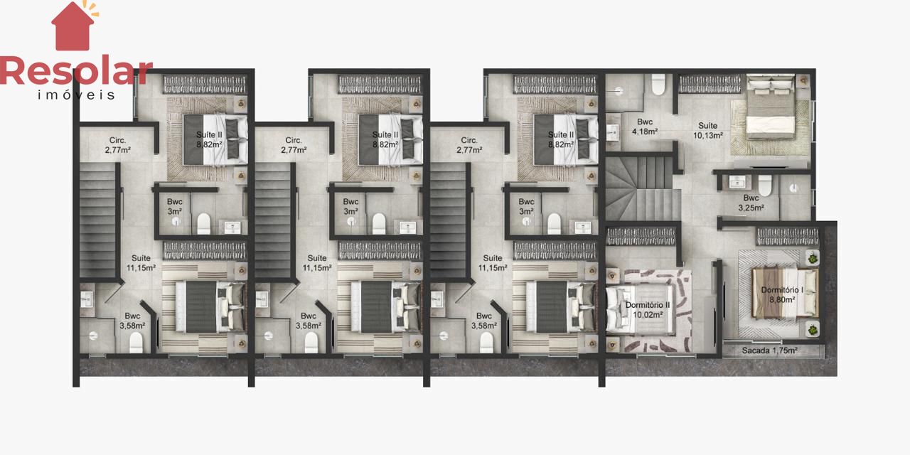 Sobrado, 2 quartos, 70 m² - Foto 10