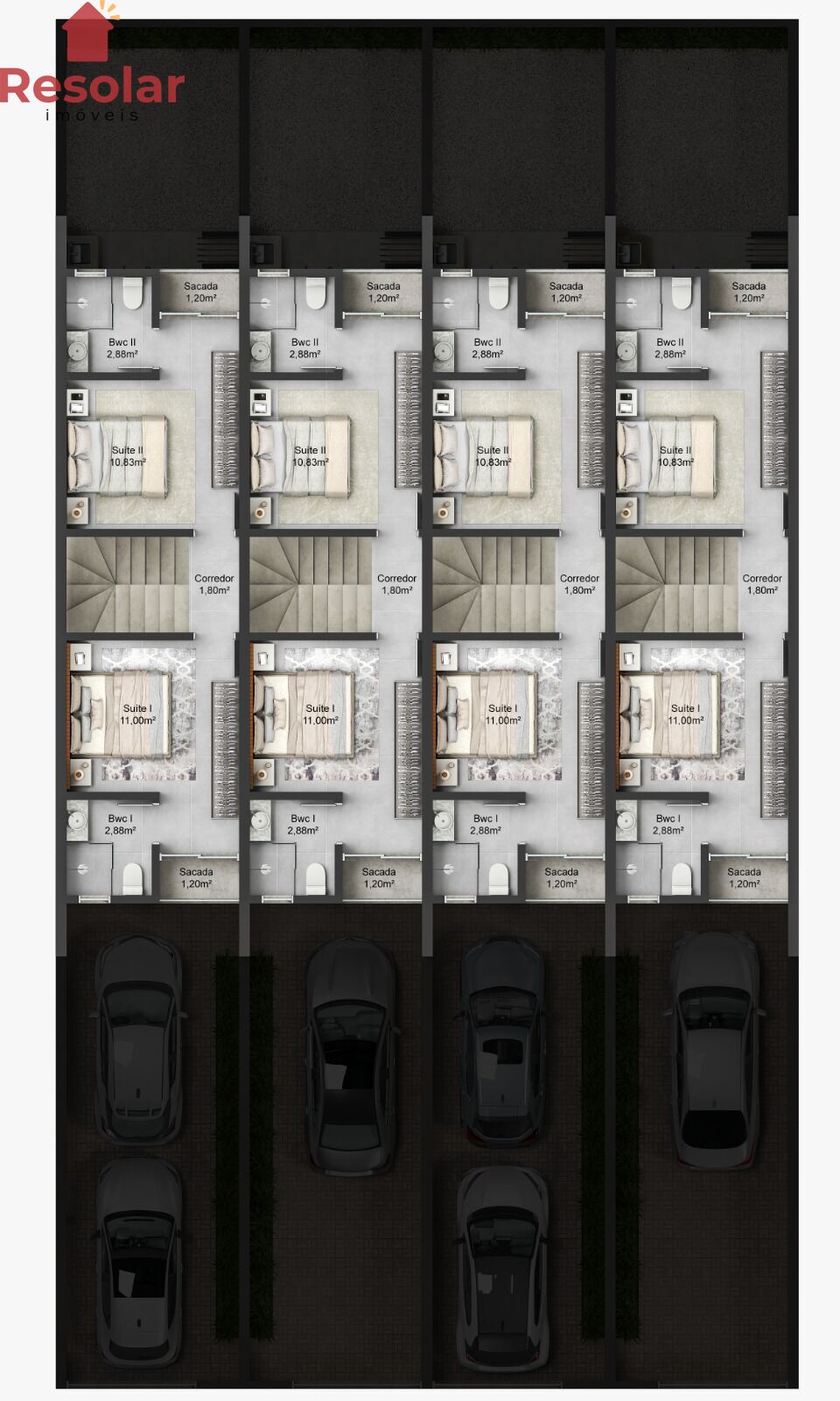 Sobrado, 2 quartos, 75 m² - Foto 11
