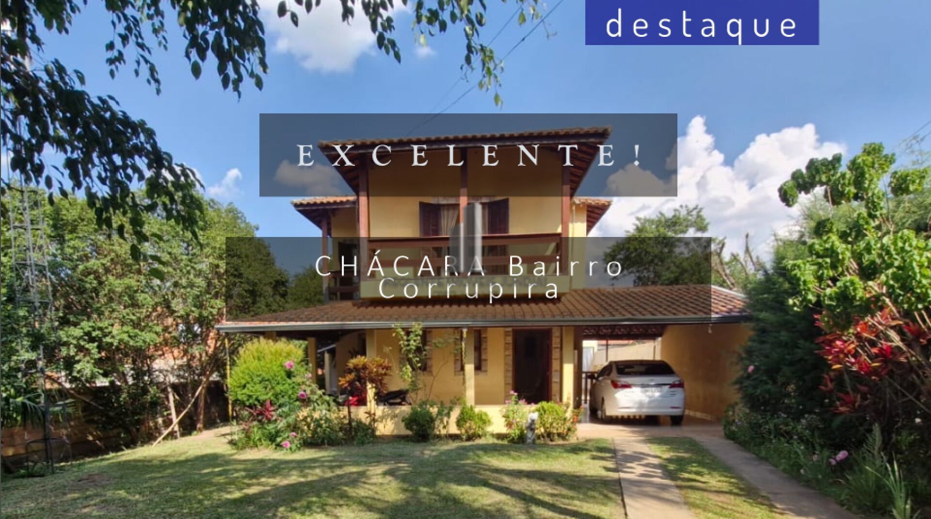 Chácara, 3 quartos, 1000 m² - Foto 1