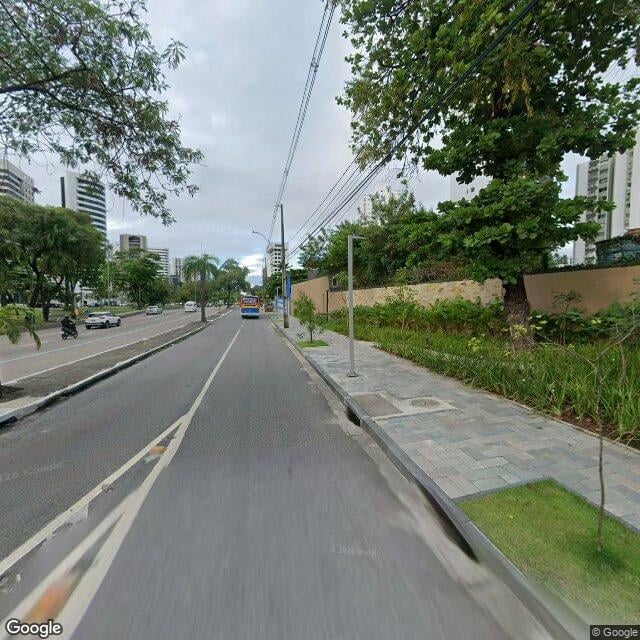 Imagem estática do "Street View" da localização