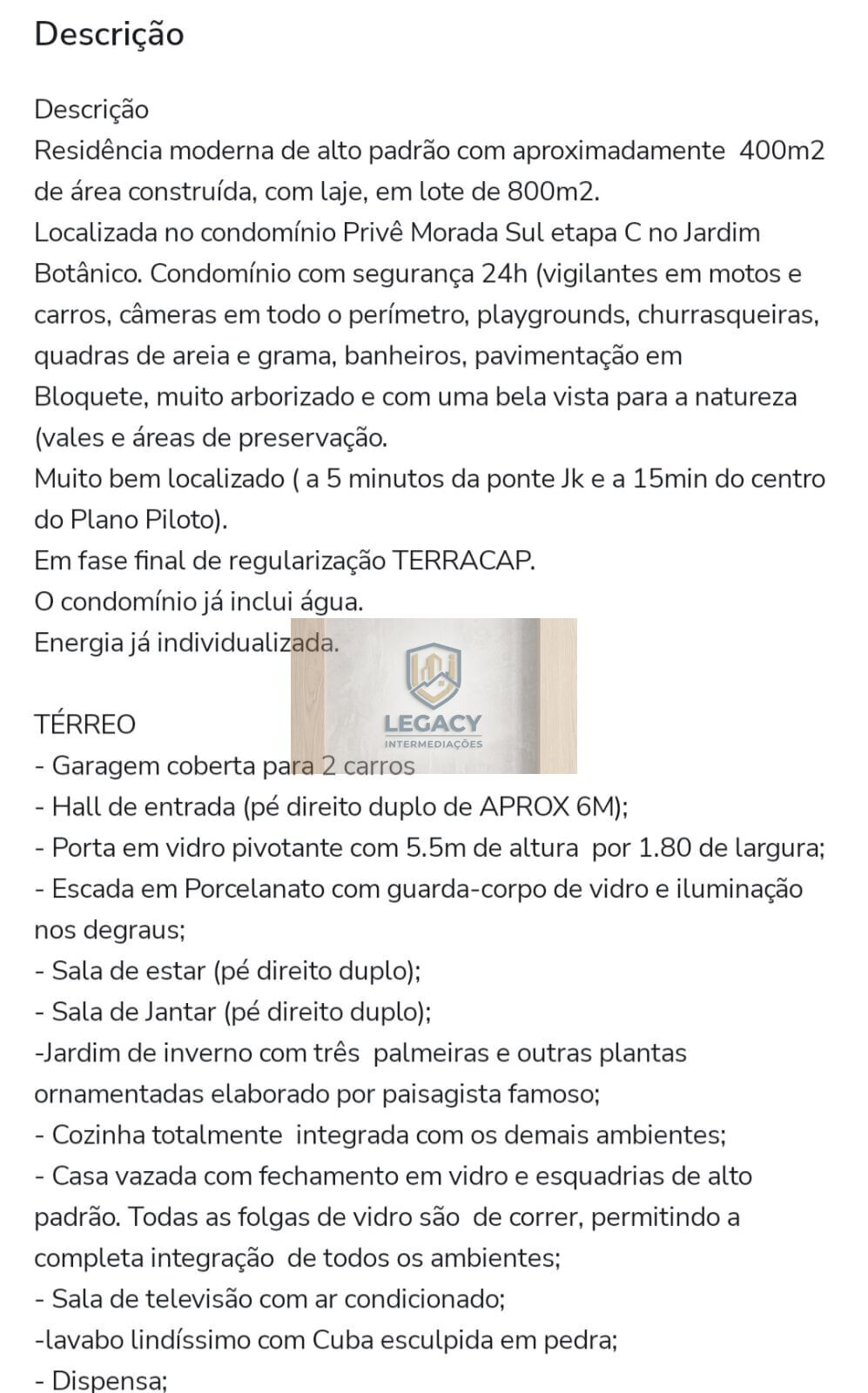 Casa em Condomínio em Setor Habitacional Jardim Botânico, Brasília/DF