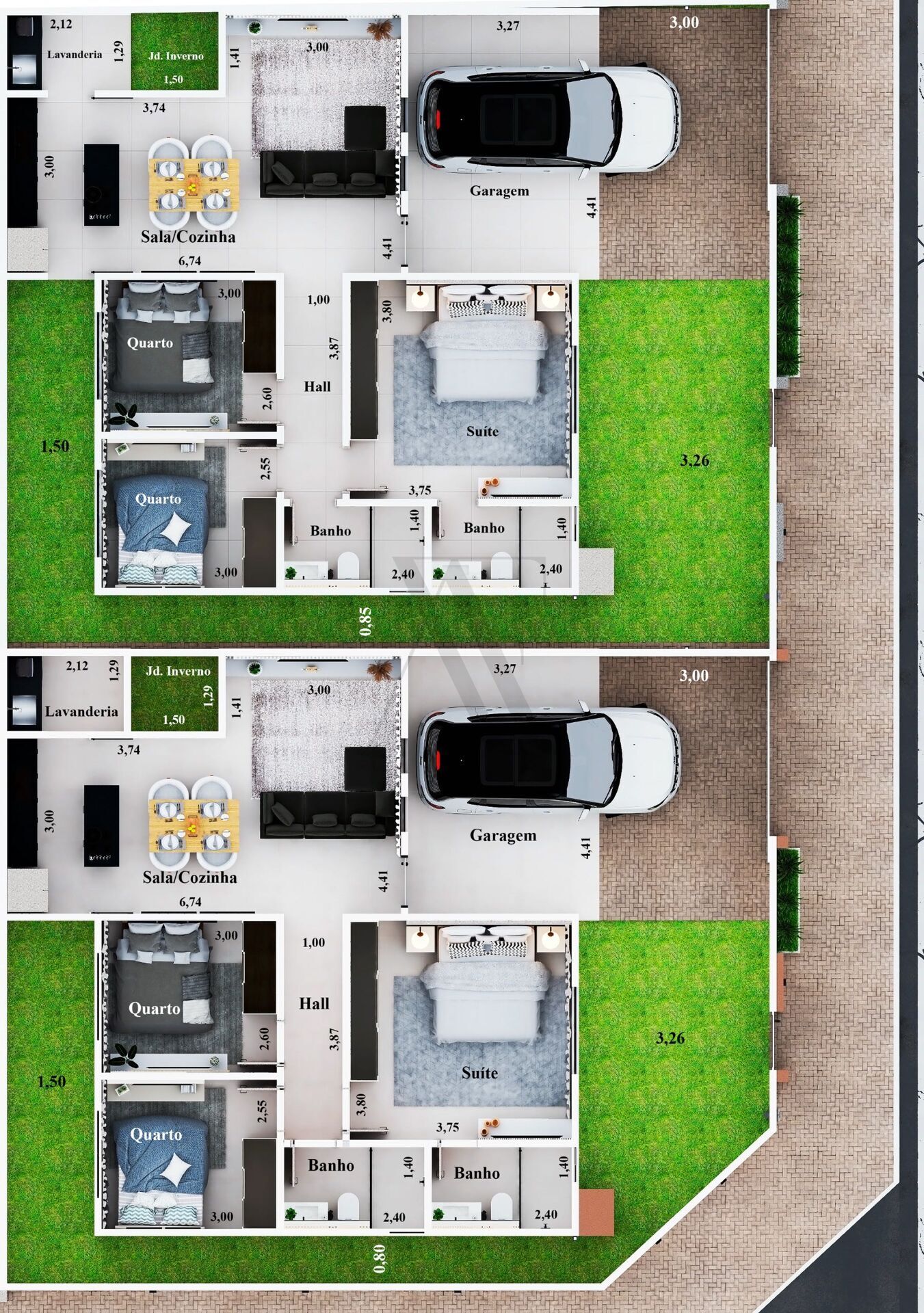 Casa, 3 quartos, 90 m² - Foto 12