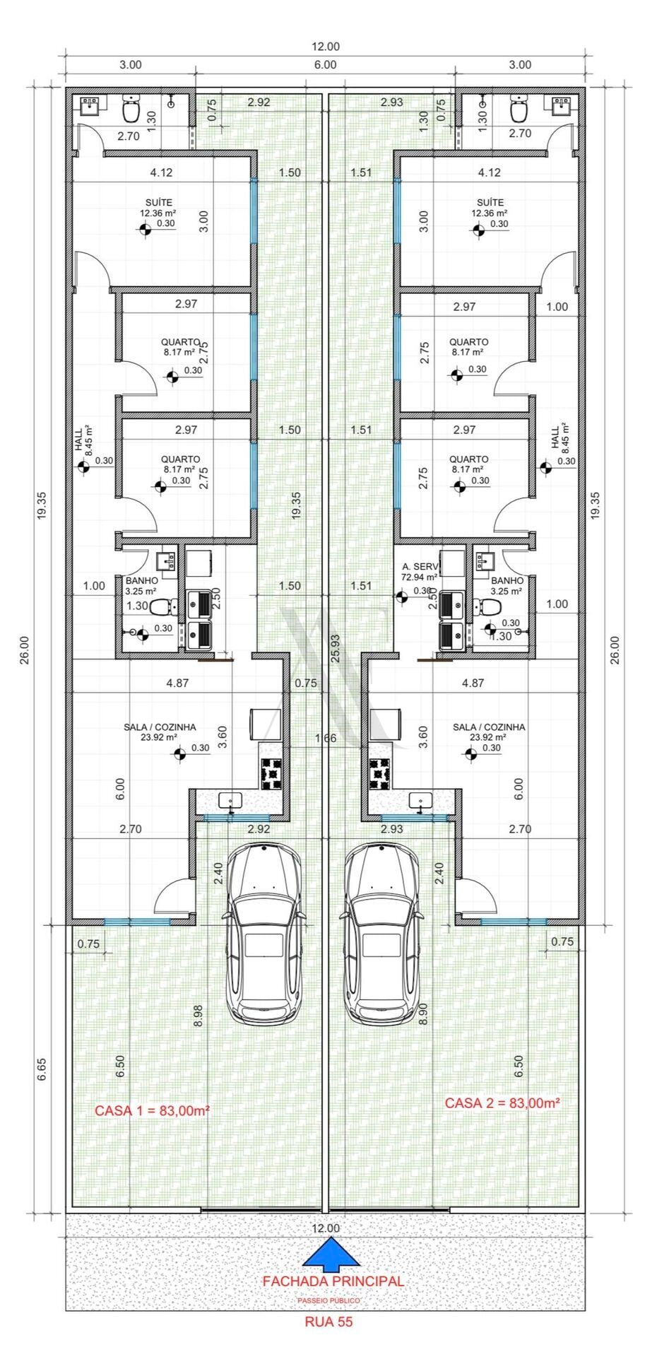 Casa, 3 quartos, 83 m² - Foto 1