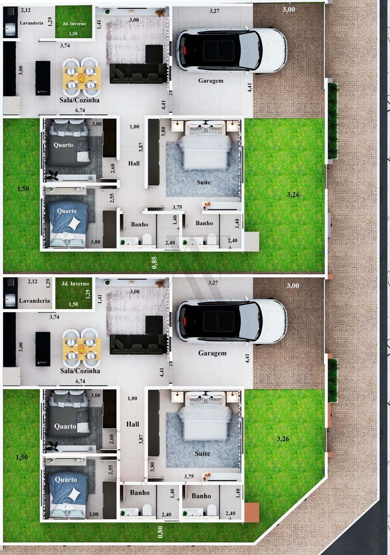 Casa, 3 quartos, 90 m² - Foto 12