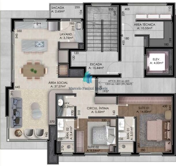 Apartamento, 2 quartos, 99 m² - Foto 11