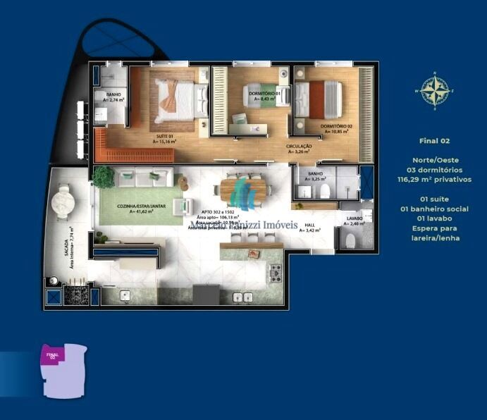 Apartamento, 3 quartos, 112 m² - Foto 13