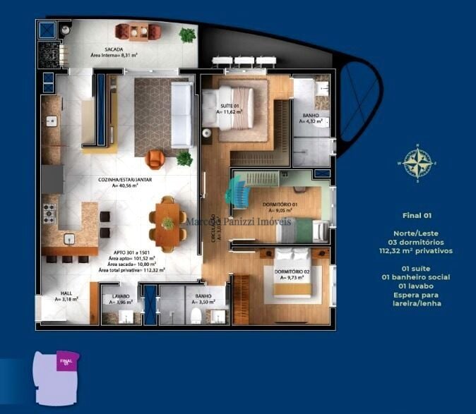 Apartamento, 3 quartos, 112 m² - Foto 12