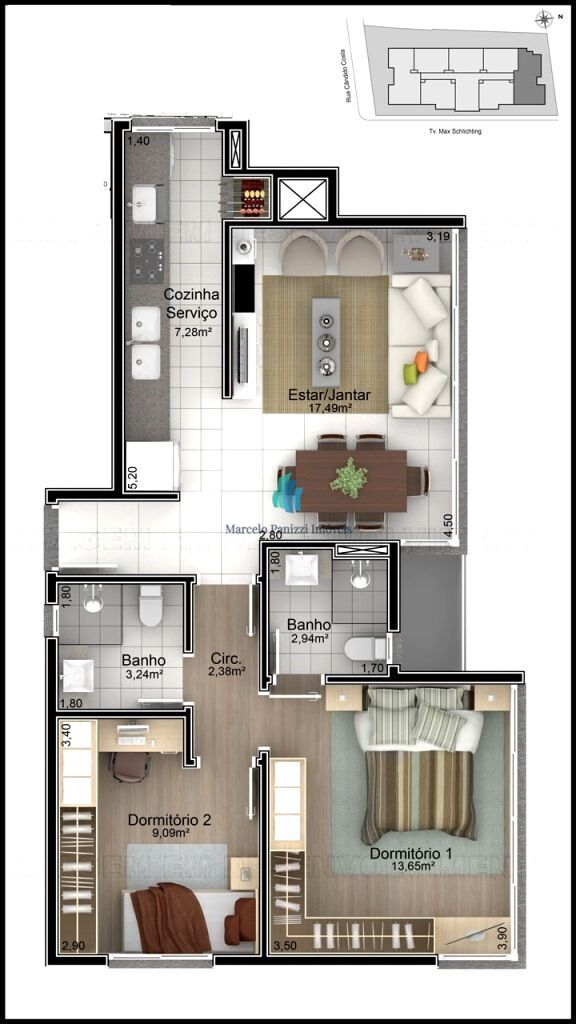 Apartamento, 2 quartos, 67 m² - Foto 14