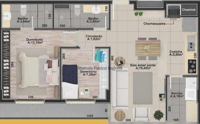 Apartamento, 2 quartos, 69 m² - Foto 11
