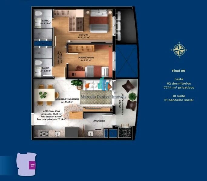 Apartamento, 2 quartos, 79 m² - Foto 11