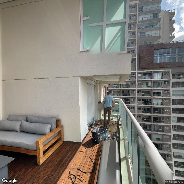 Imagem estática do "Street View" da localização