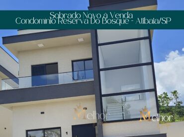 Sobrado Novo à Venda Condomínio Reserva Do Bosque - Atibaia/SP
