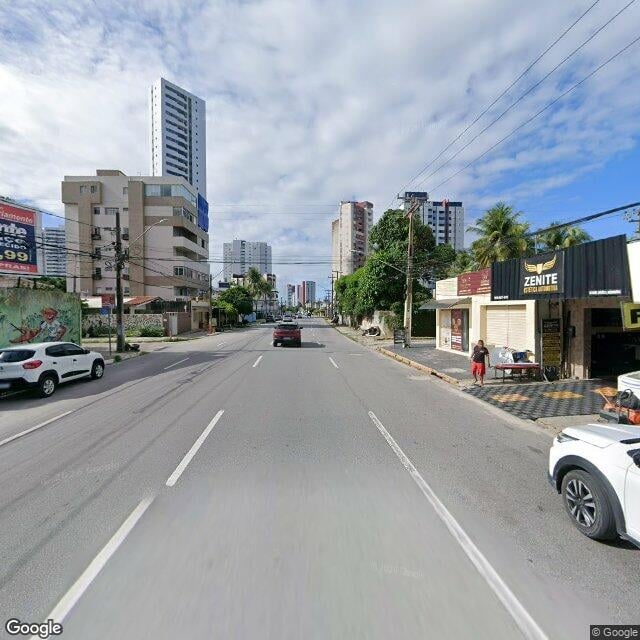Imagem estática do "Street View" da localização